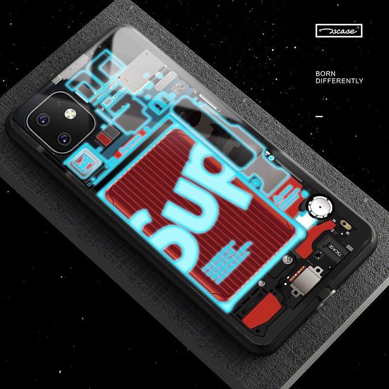 iPhone 11 Pro Max Glass Case with Sound Control Light