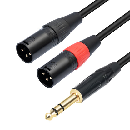 1/4 TRS stereo 6.35 rpm dual card Nong Gong XLR 1/2 mixing console connection cable