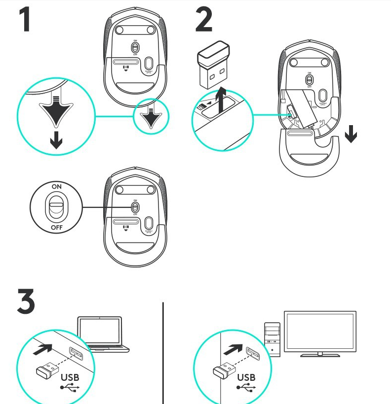 M170 Office Mouse 2.4G Compact Optical Laptop Desktop Business Office Wireless Mouse eprolo