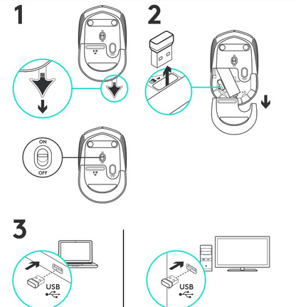 M170 Office Mouse 2.4G Compact Optical Laptop Desktop Business Office Wireless Mouse eprolo