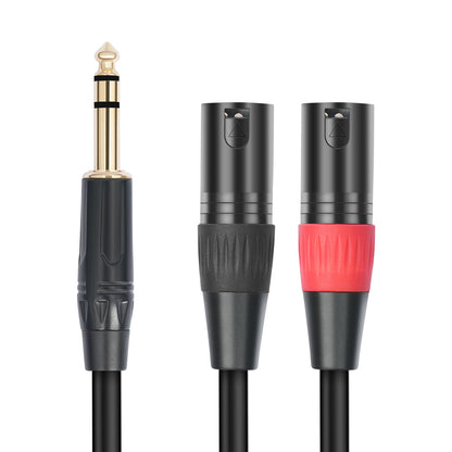 1/4 TRS stereo 6.35 rpm dual card Nong Gong XLR 1/2 mixing console connection cable