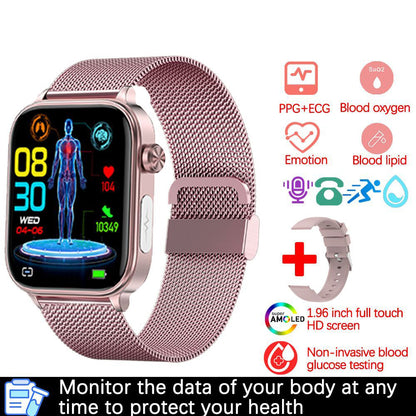 Bluetooth Calling Smart Watch with ECG + PPG, Electrocardiogram,  Blood Pressure, Multi-Sport Smartwatch
