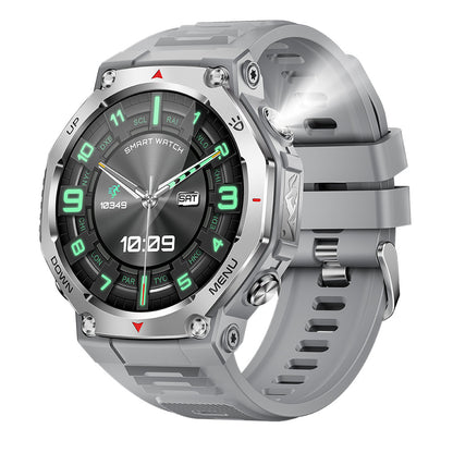 KT85 Smart Watch Bluetooth Call Flashlight Heart Rate Oximeter Step Multi functional Outdoor Watch