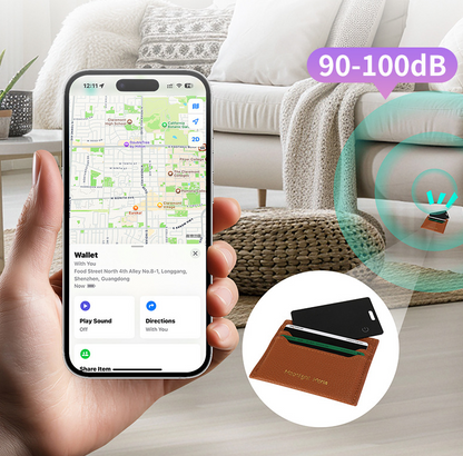 Ultra thin wireless charging card anti loss device for the elderly children pets tracking items searching and locating devices