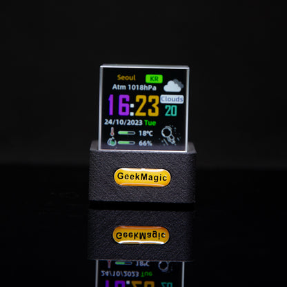 New Trend Mini Transparent WiFi Weather Clock Creative Gift Desktop Decoration Display eprolo
