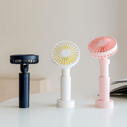 New Multi-Dimensional Telescopic Rotating Fan Mini Handheld Small Fan USB Charging Outdoor Office Desktop eprolo