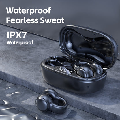 M38 wireless ear clip Bluetooth earphones with long battery life and noise reduction, bone conduction sports earphones