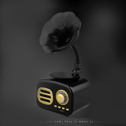 Wooden Bluetooth Speaker Mini Portable Bluetooth Stereo Speaker Radio Support TF Card AUX Subwoofer for Computer Mobile Phone