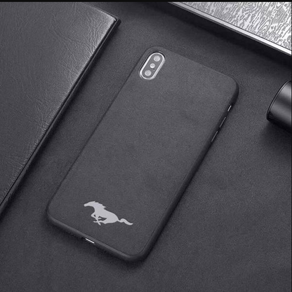 Suede Embroidered Phone Case for iPhone XR/XS Max