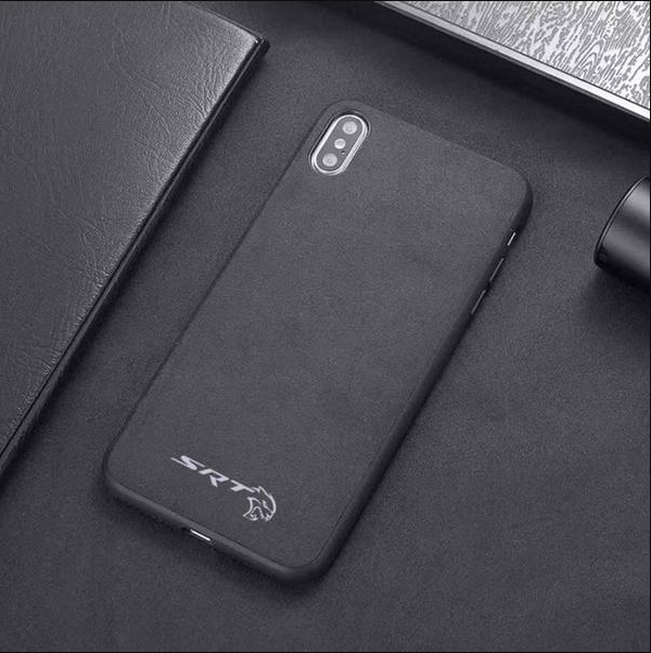 Suede Embroidered Phone Case for iPhone XR/XS Max