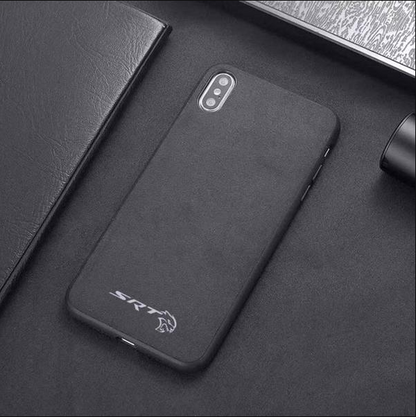 Suede Embroidered Phone Case for iPhone XR/XS Max