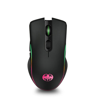 2.4G Wireless Charging Mouse/Colorful Luminous Battery Storage Wireless Charging Wireless Luminous Mouse