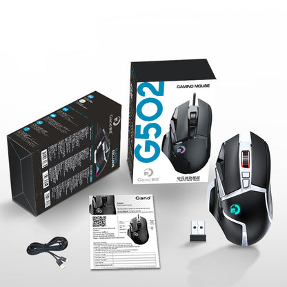 G502 wireless mouse 2.4G dual-mode office computer laptop RGB macro definition eating chicken LOLCF eprolo