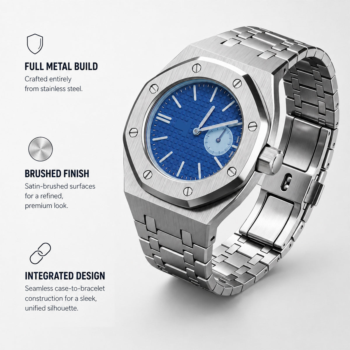 Stainless Steel Modified Case with Royal Pop Metal Modified Case and Strap eprolo