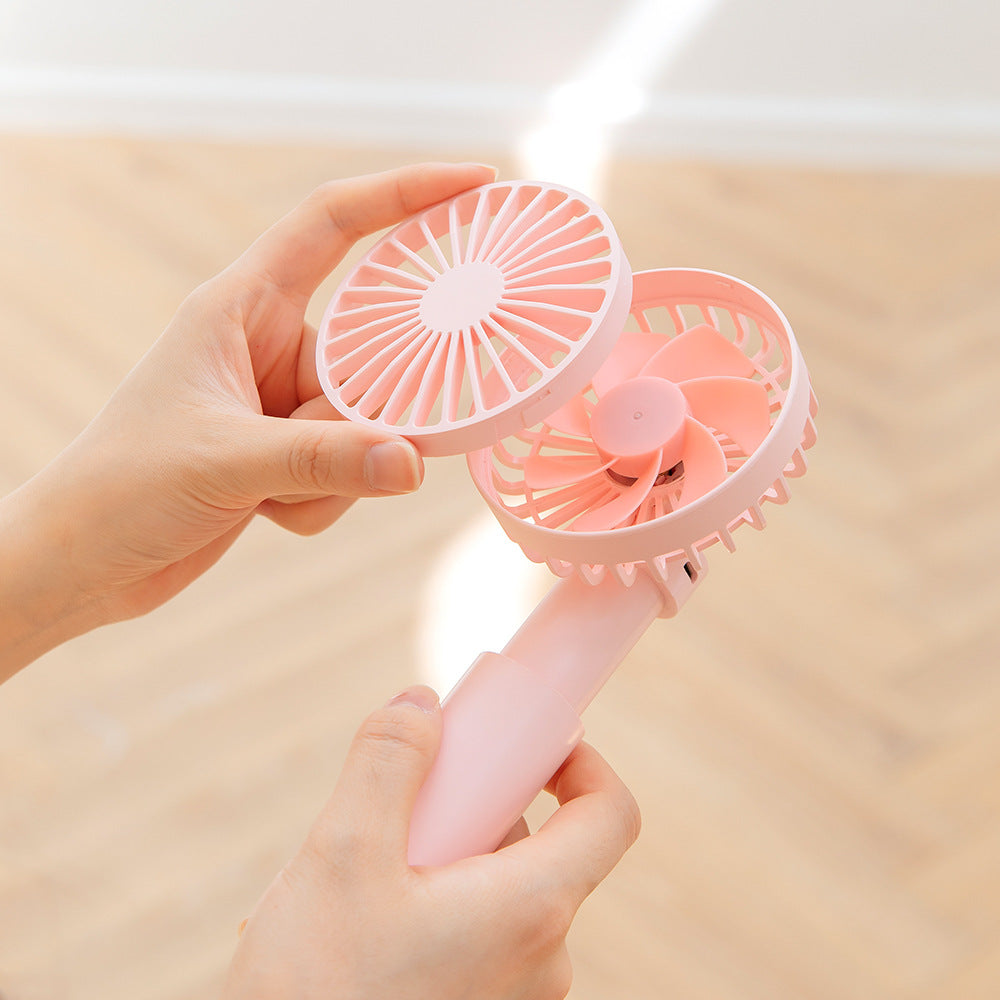 New Multi-Dimensional Telescopic Rotating Fan Mini Handheld Small Fan USB Charging Outdoor Office Desktop eprolo