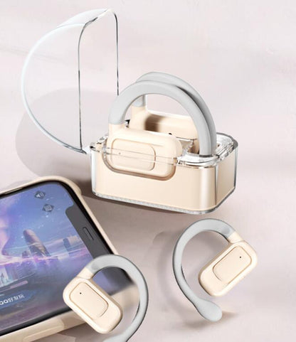 T5 wireless Bluetooth earphones with long battery life, high battery life, noise reduction, cross-border OWS hanging ear, open t