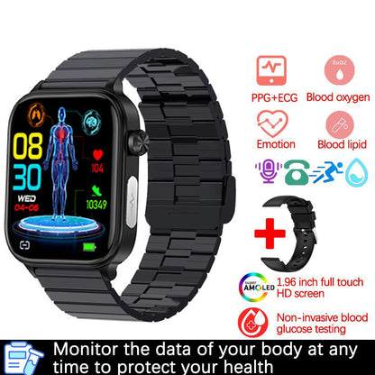 Bluetooth Calling Smart Watch with ECG + PPG, Electrocardiogram,  Blood Pressure, Multi-Sport Smartwatch