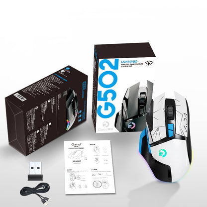 G502 wireless mouse 2.4G dual-mode office computer laptop RGB macro definition eating chicken LOLCF eprolo