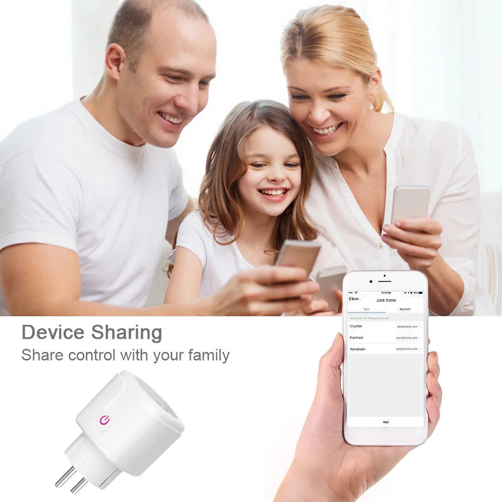 WiFi Smart Plug EU US UK Adaptor Wireless Remote Voice Control Power Energy Monitor Outlet Timer Socket for Alexa Google Home eprolo