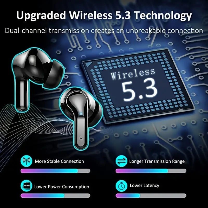 TWS Earphones with ENC, 7-Hour Battery Life, Clear Calls