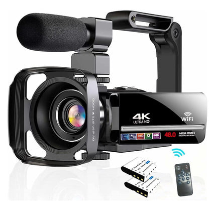 4K HD Digital Camera with 48MP and Touch Screen