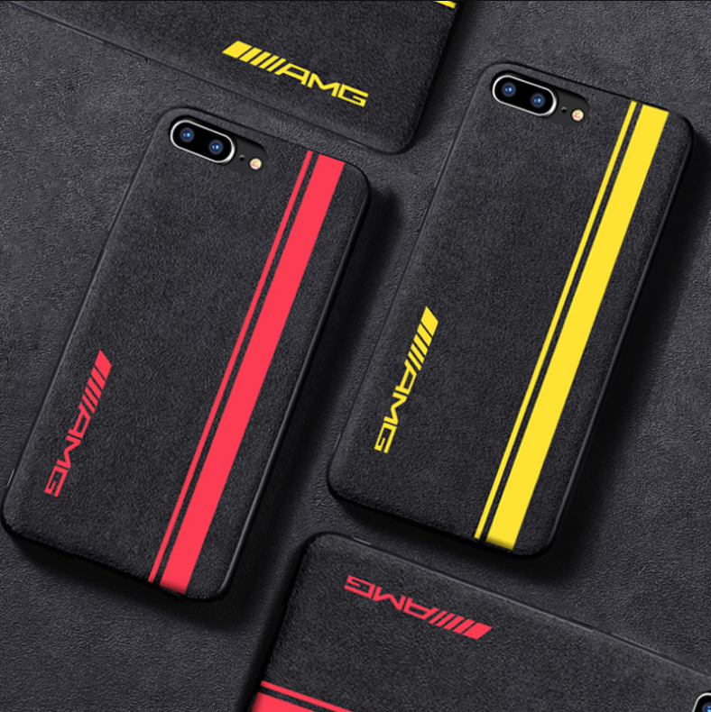 Suede Embroidered Phone Case for iPhone XR/XS Max