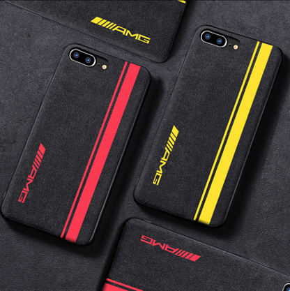 Suede Embroidered Phone Case for iPhone XR/XS Max