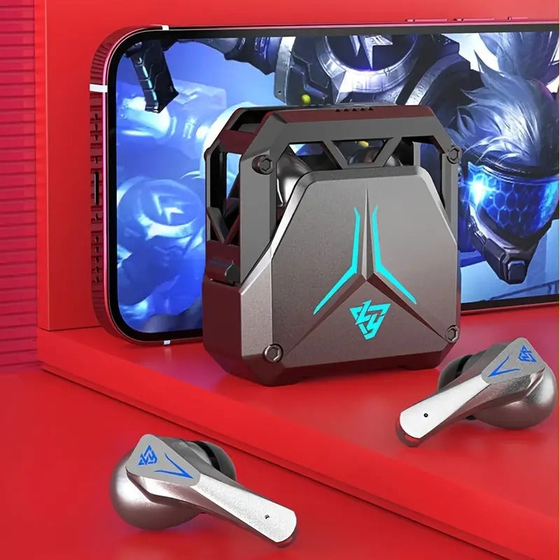 Mecha Style Wireless Gaming Headset with HiFi Sound
