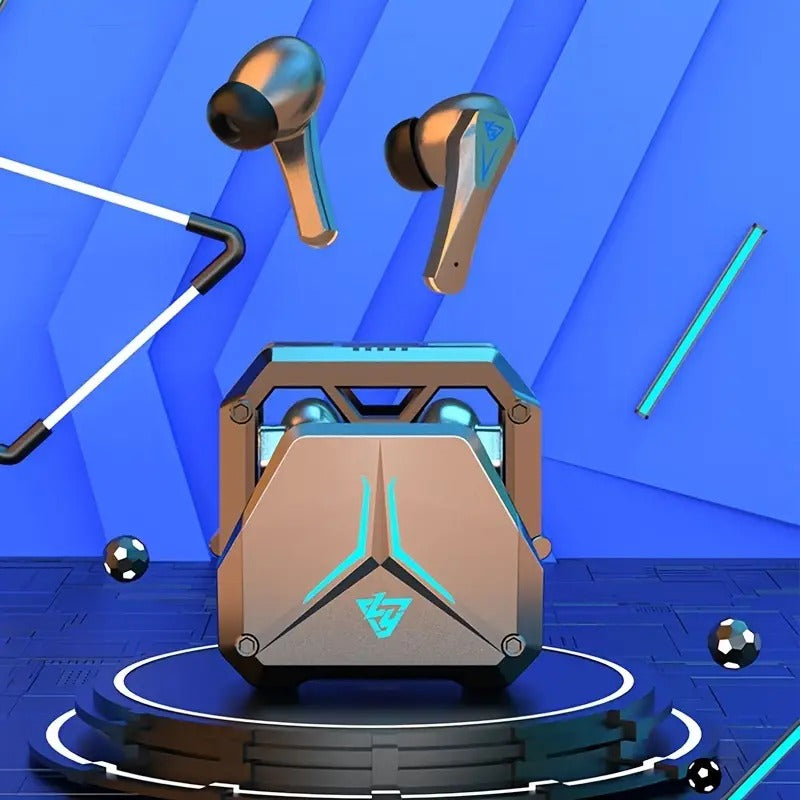 Mecha Style Wireless Gaming Headset with HiFi Sound